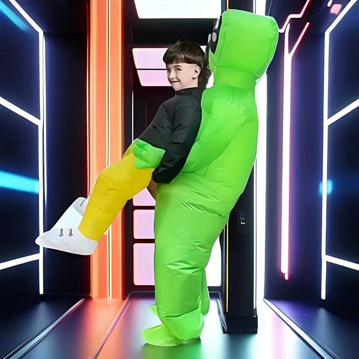 Norvo | Morsomt Inflatable Halloween Alien Kostyme for Menn | Ride On Stil