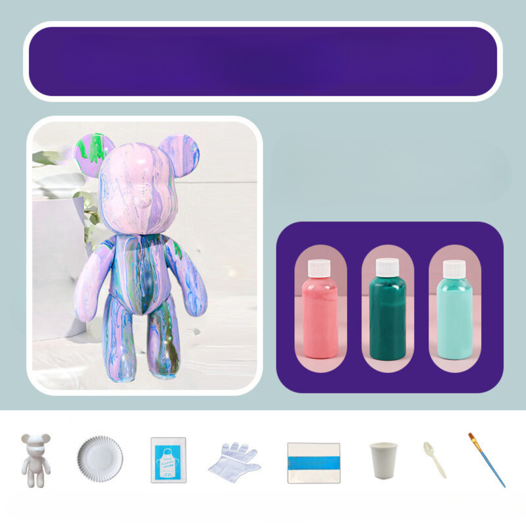 Norvo | Dekorativ Håndmalt Bjørndukke