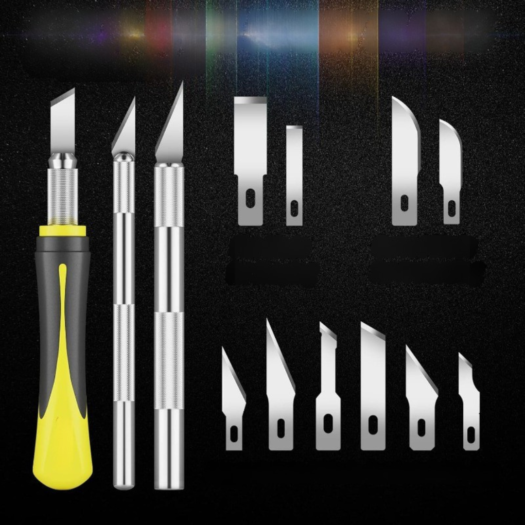 Norvo | Presisjon Trevesknivsett for Lett Utskjæring av Gresskar | Skarpe Ergonomiske Blader