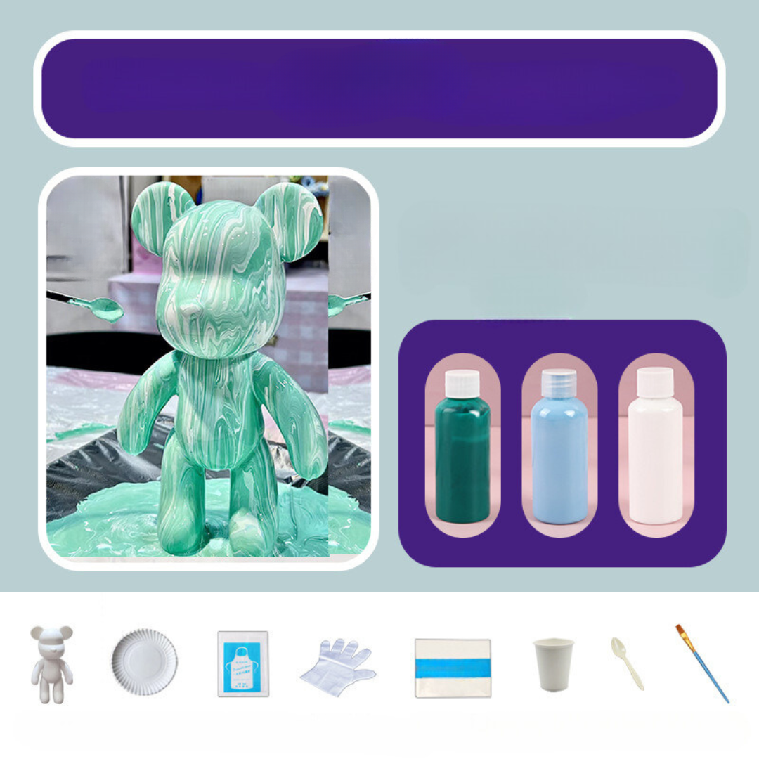 Norvo | Dekorativ Håndmalt Bjørndukke