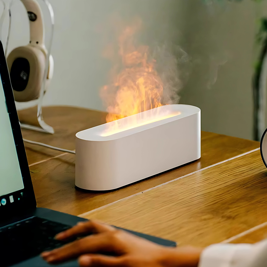 Norvo | Aromaterapi Flamme Effekt Luftfukter Lampe