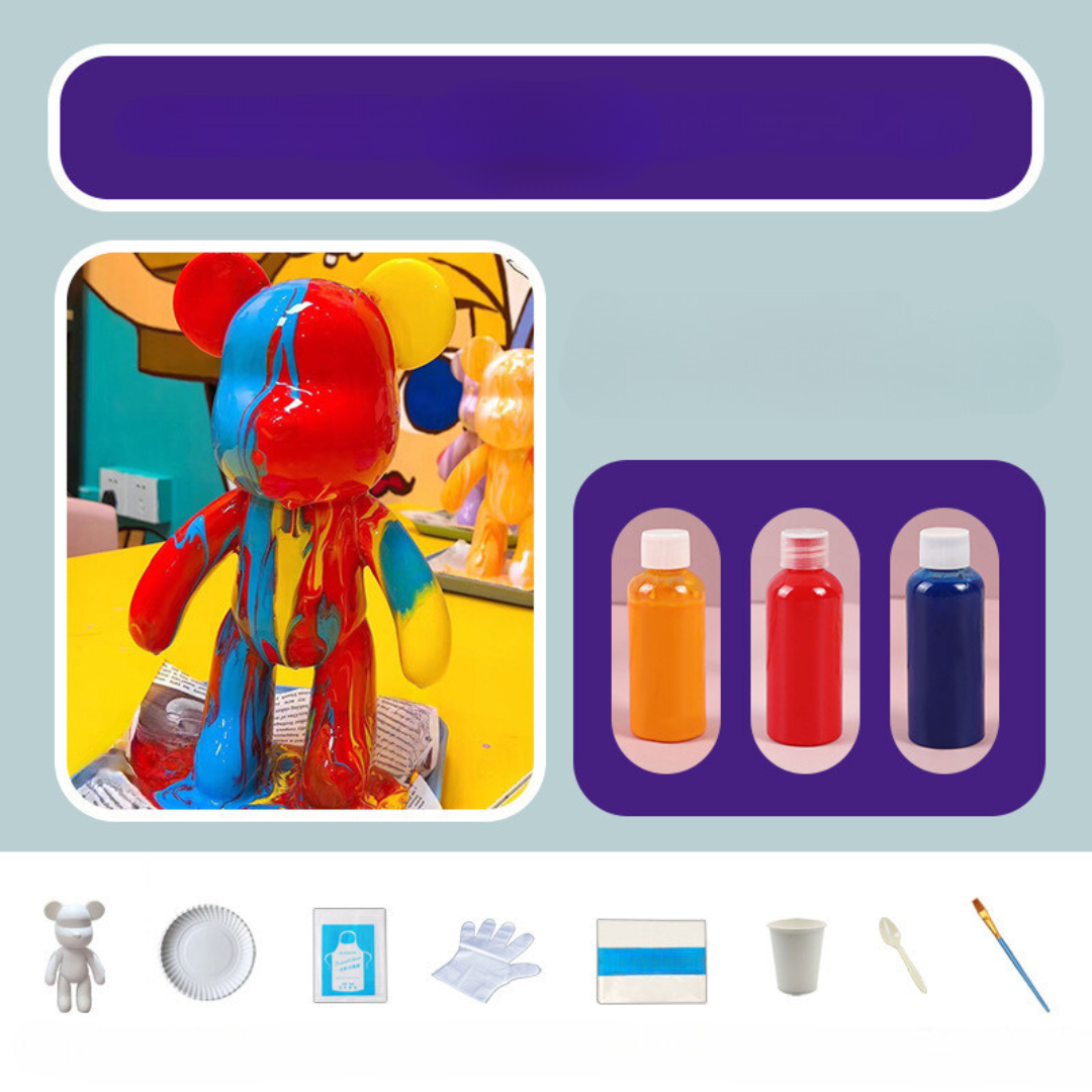 Norvo | Dekorativ Håndmalt Bjørndukke