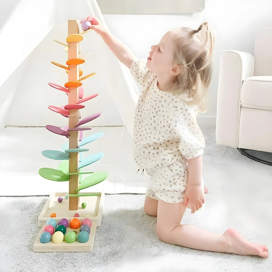 Norvo | Marmor Renn Tre Regnbue Sensorisk Leketøy