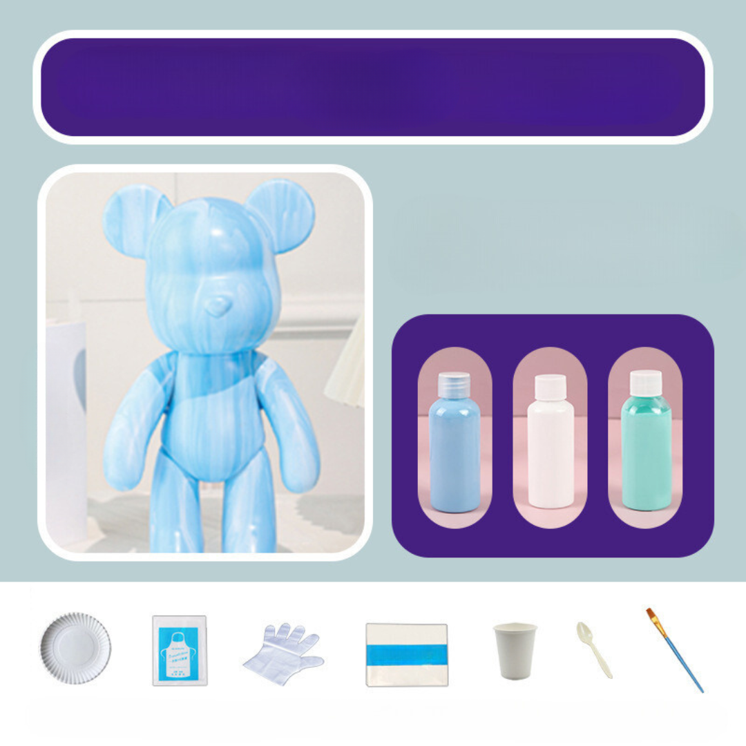 Norvo | Dekorativ Håndmalt Bjørndukke