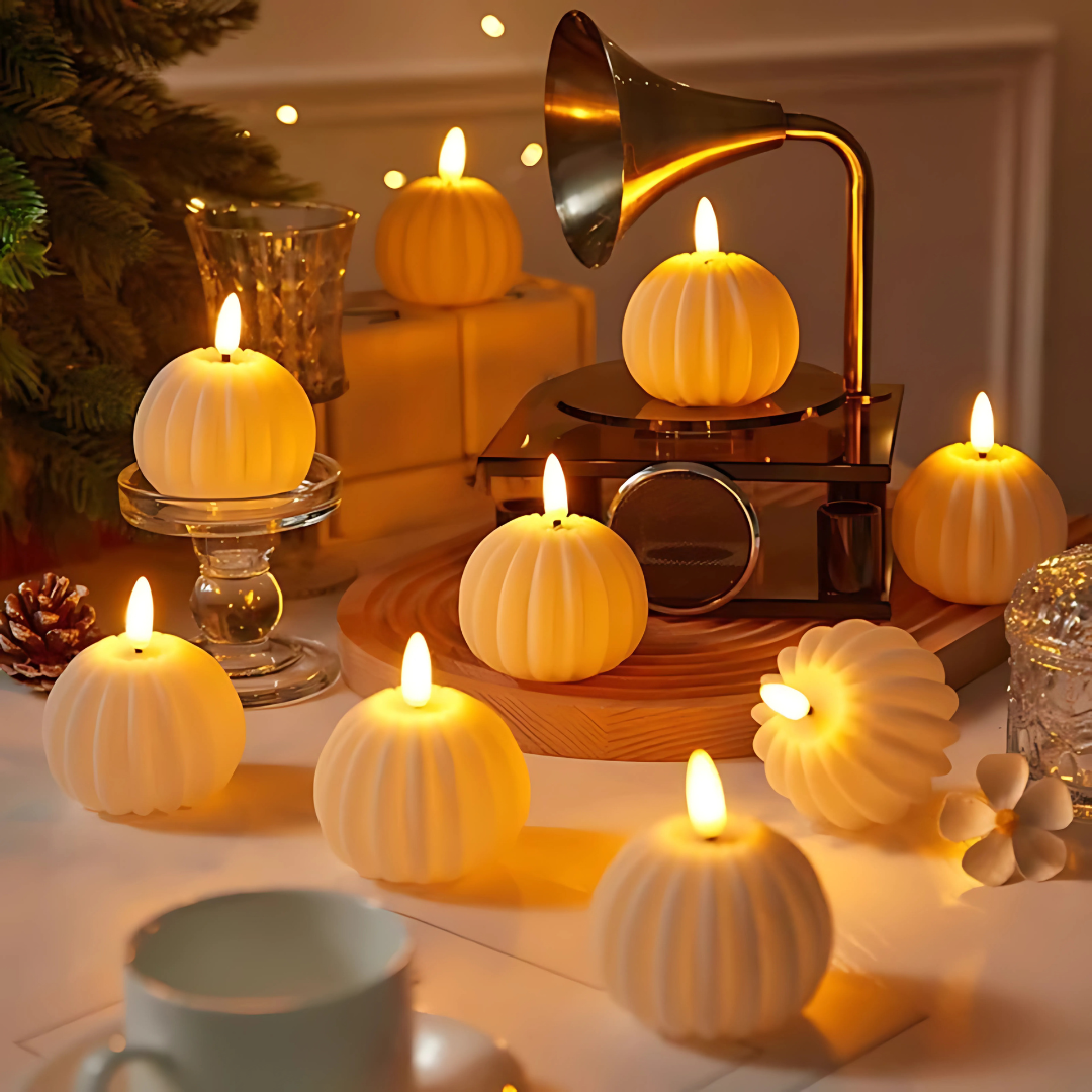 Norvo | LED flammesløse flimrende dekorative stearinlys