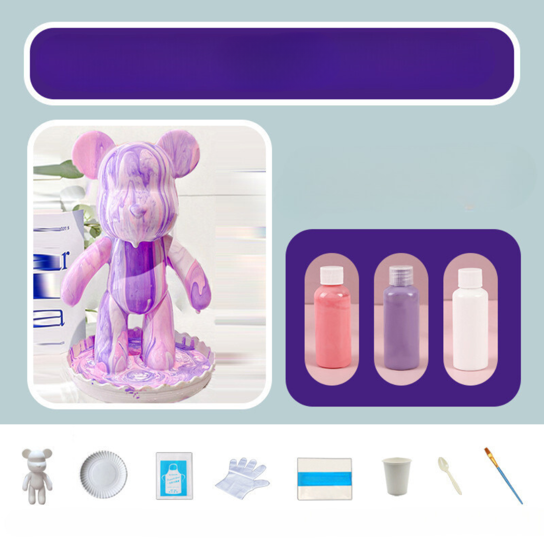 Norvo | Dekorativ Håndmalt Bjørndukke