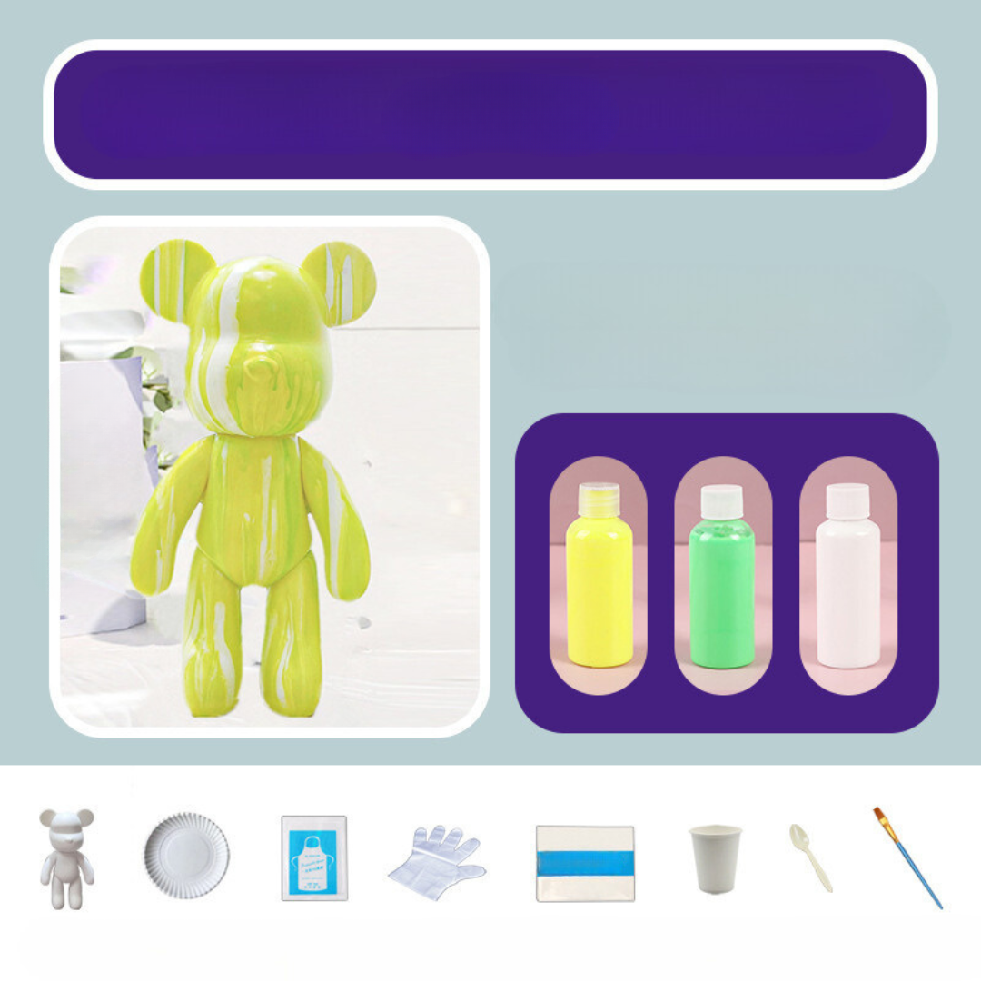 Norvo | Dekorativ Håndmalt Bjørndukke