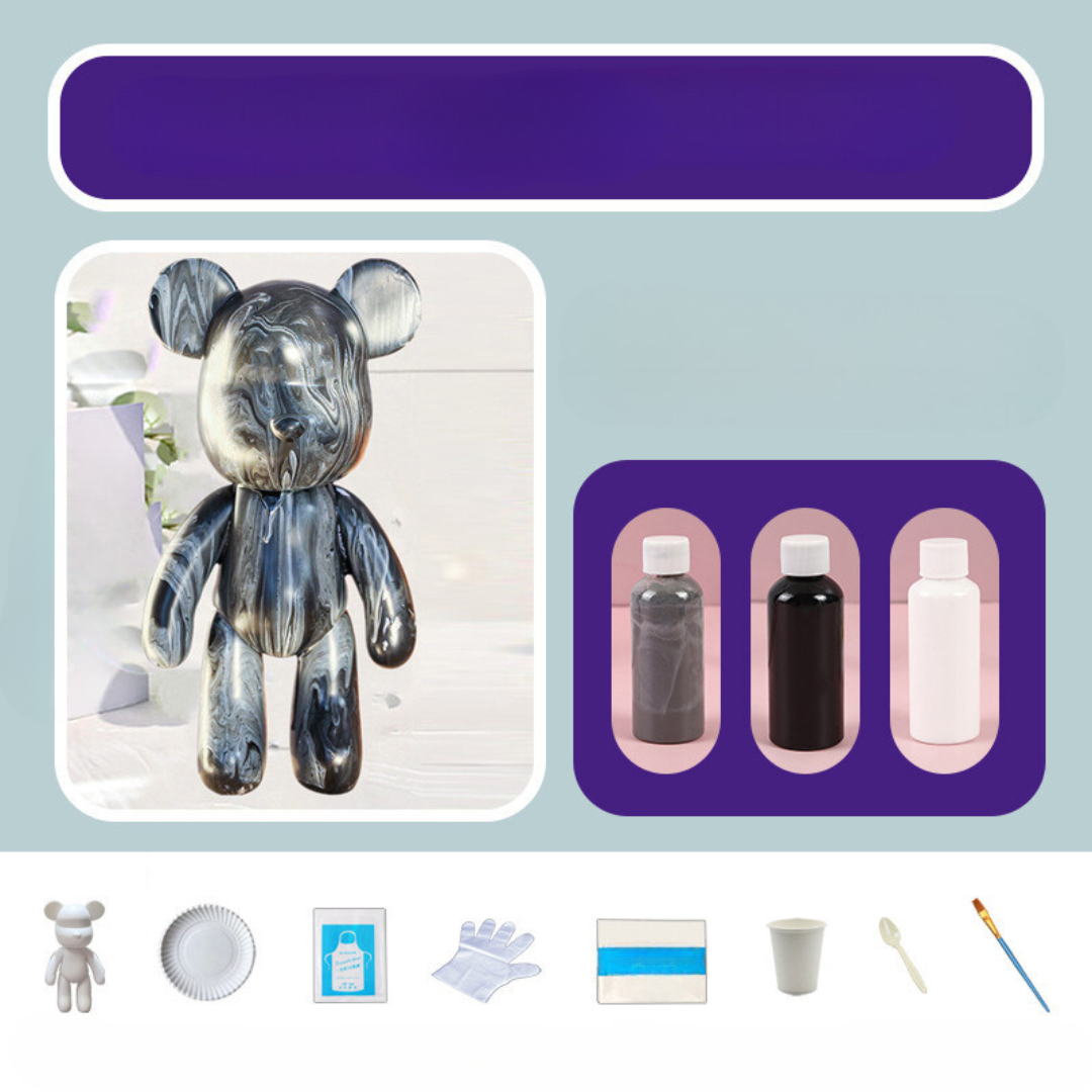 Norvo | Dekorativ Håndmalt Bjørndukke