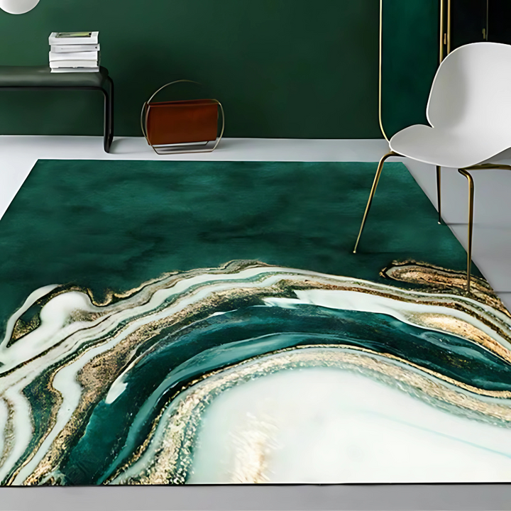 Norvo | Område teppe Moderne Abstrakt Marmor Polyester
