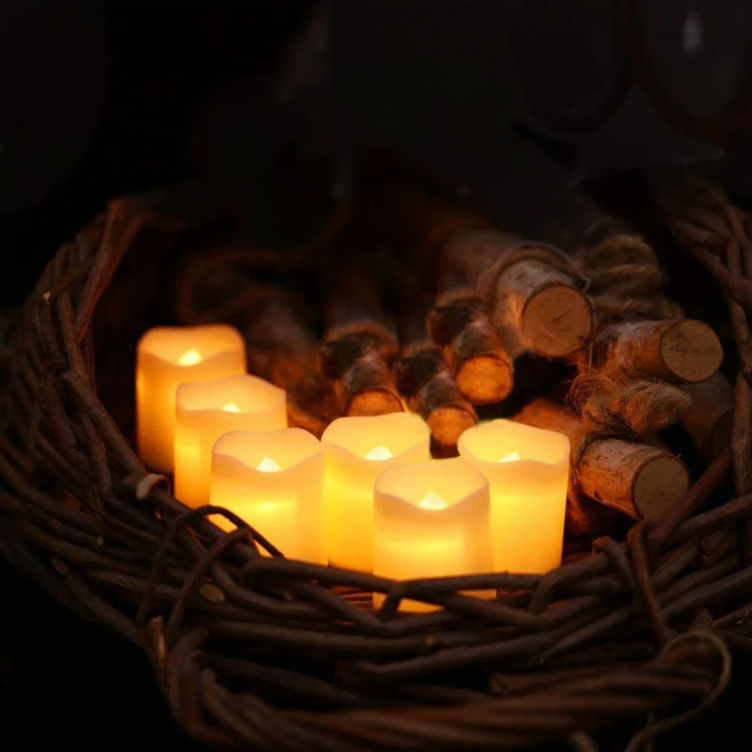 Norvo | LED Lys Varme Hvit Flameless Plast Sett