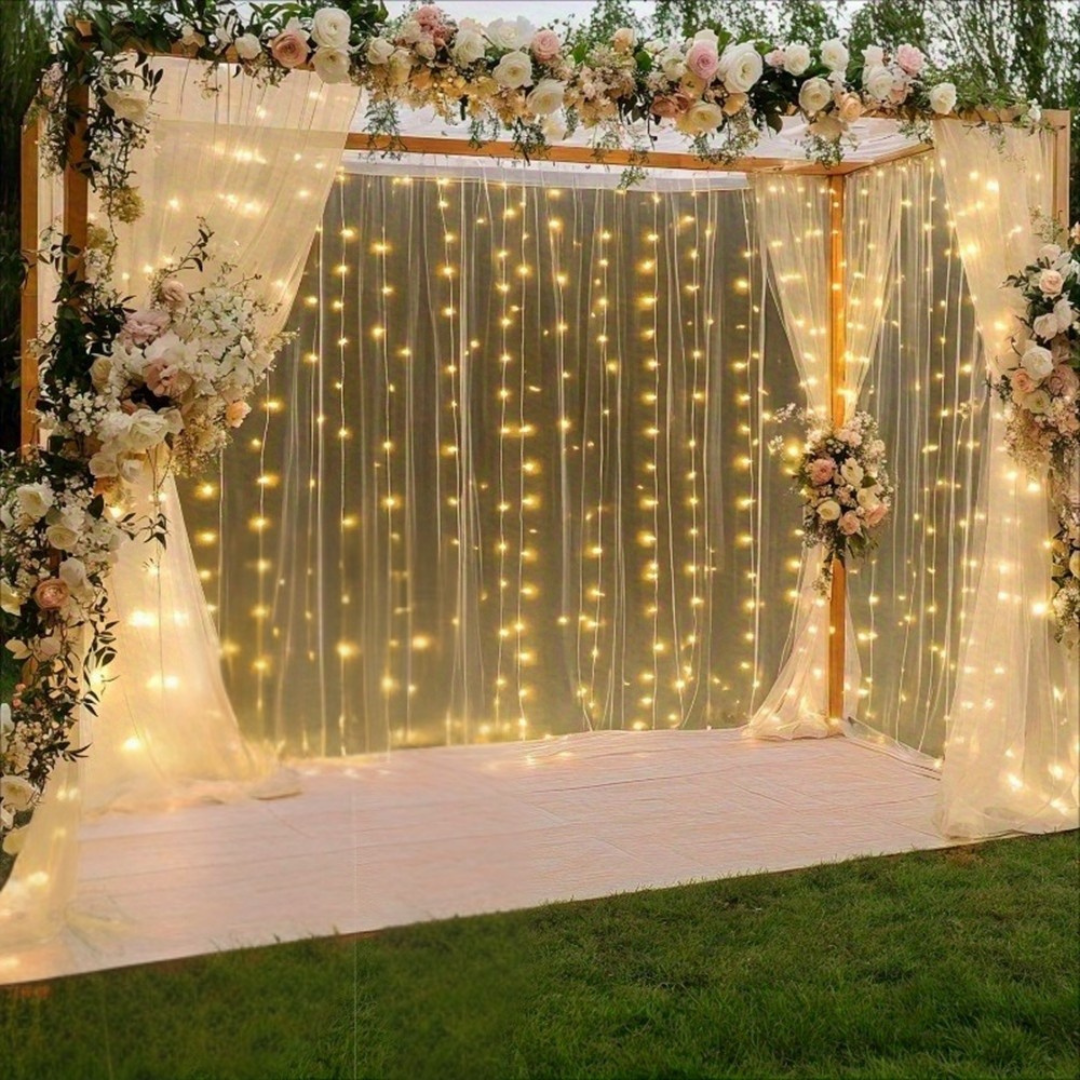 Norvo | Fairy Lights Curtain Varm Hvit LED USB Sett