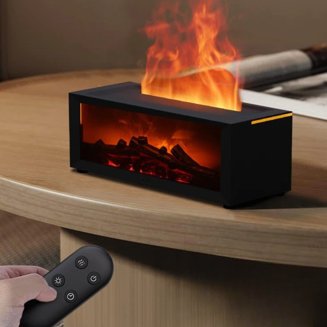 Norvo | Luftfukter med flammeeffekt og aromadiffuser