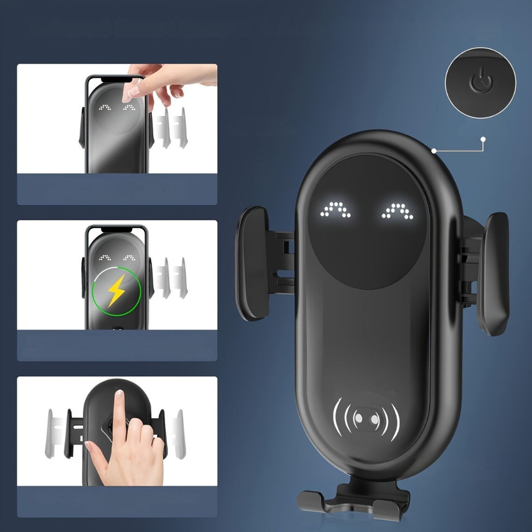 Norvo | Bil telefonholder med trådløs ladestasjon