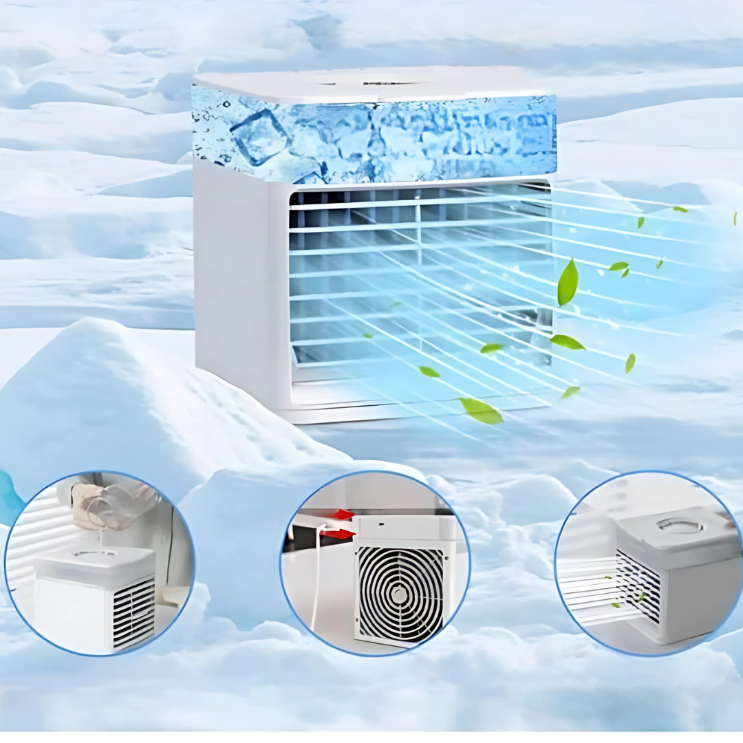 Norvo | Bærbar Luftkjøler Vifte Stille Justerbar Fukter