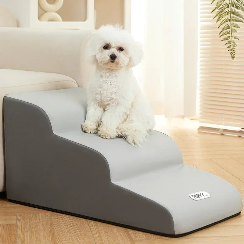 PawStep Luxe – Elegant Kjededeppe Stige med Antiskli Skålheis