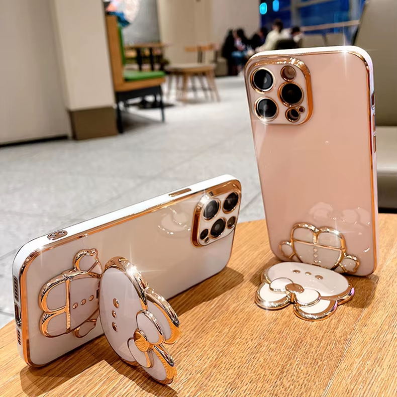Norvo | 3D Kanin Koreansk Stil Speil iPhone Etui