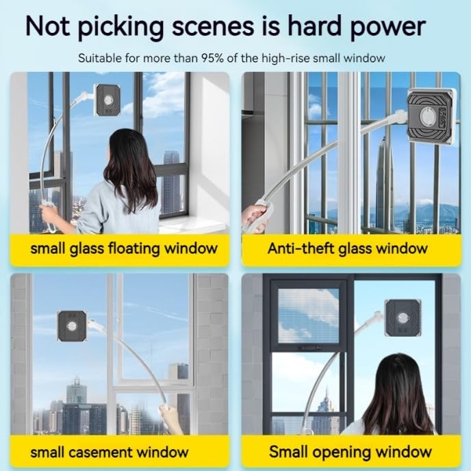 Norvo | Enkel To-sidet Lang Håndtak Vindusvaskebrush