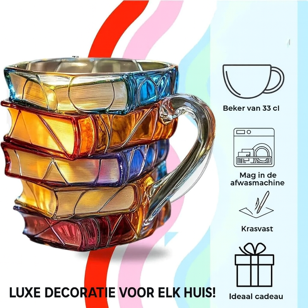 Norvo | BookCup 3D-kopp – Håndmalte litteraturkopper i bokform