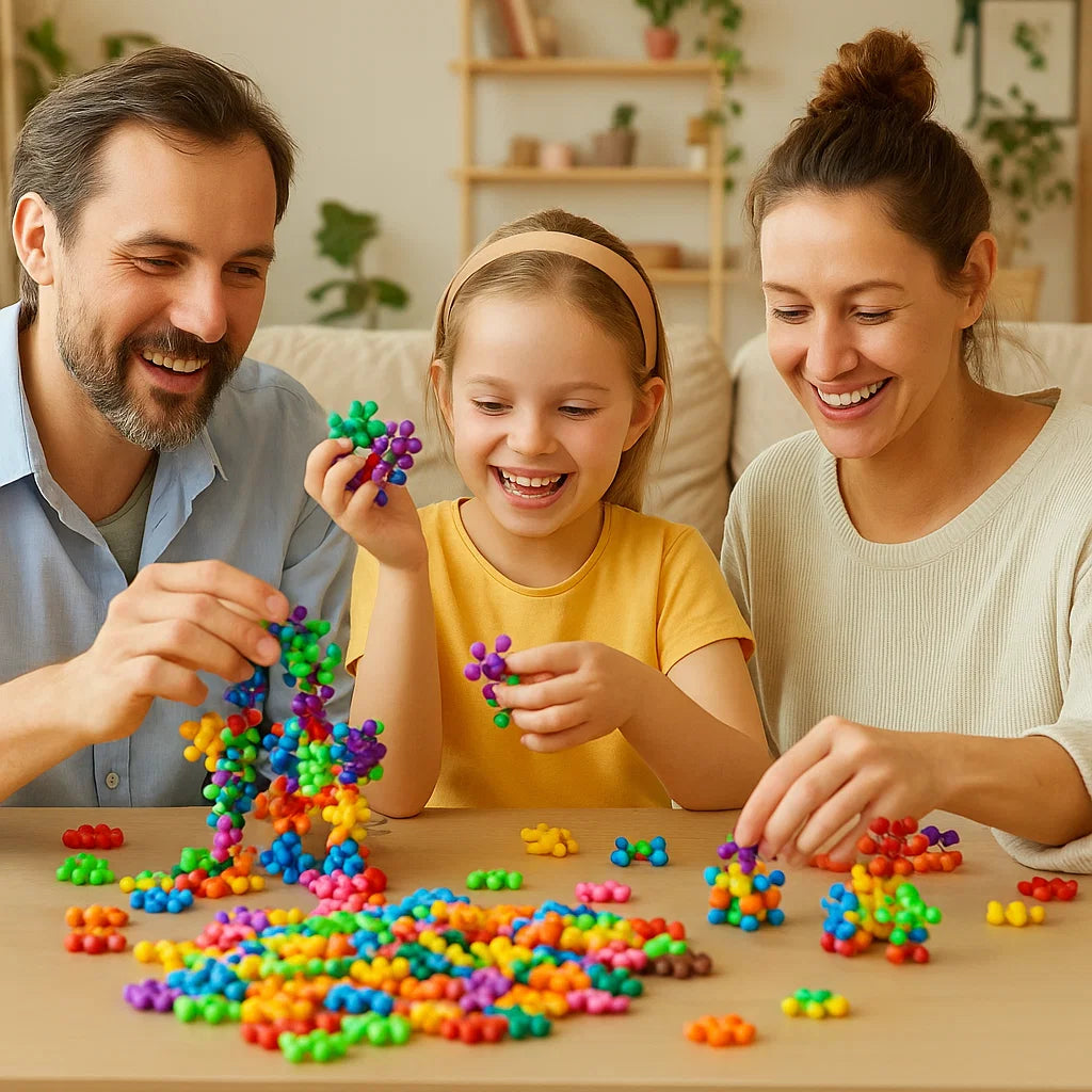 Norvo | Snøfnugg Byggeklosser for Barn – Kreativt Utdanningsleksaksett