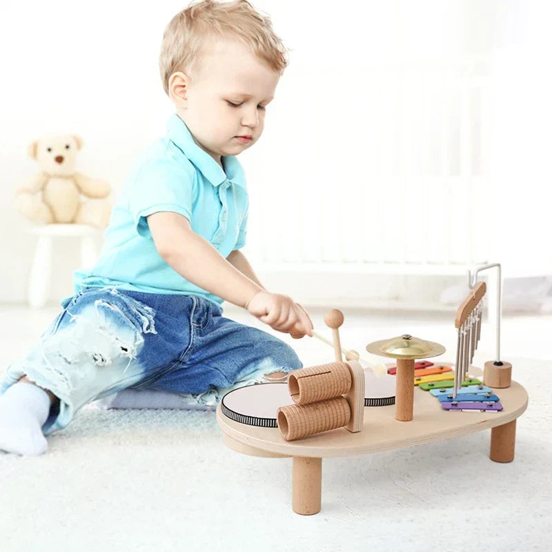 Norvo | Tre Baby Musikkinstrumenter | Stimuler Kreativitet - Perfekte Montessori Leker