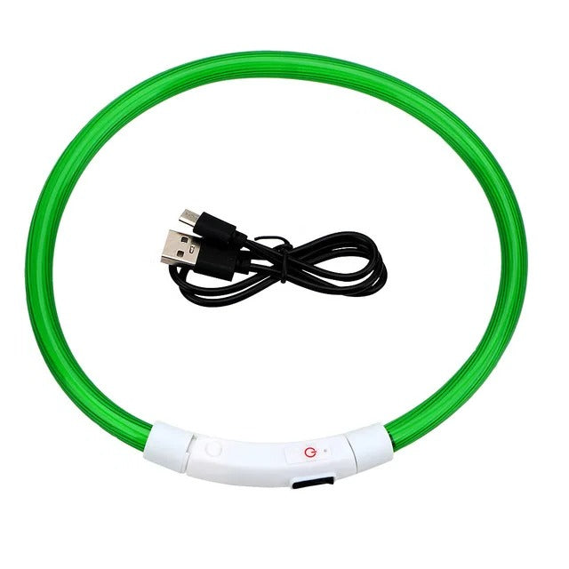 Norvo | Lyse opp hundehalsbånd, USB-oppladbart LED-glødende halsbånd