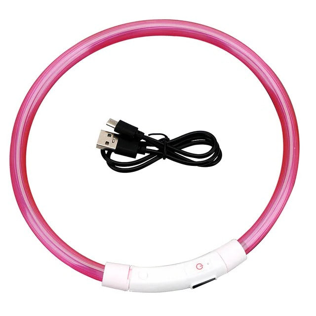 Norvo | Lyse opp hundehalsbånd, USB-oppladbart LED-glødende halsbånd