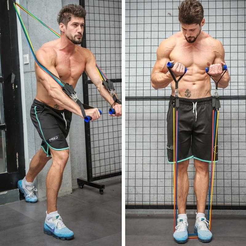 Norvo | Hjemme Fitness Motstandsbånd 12 stykk Sett