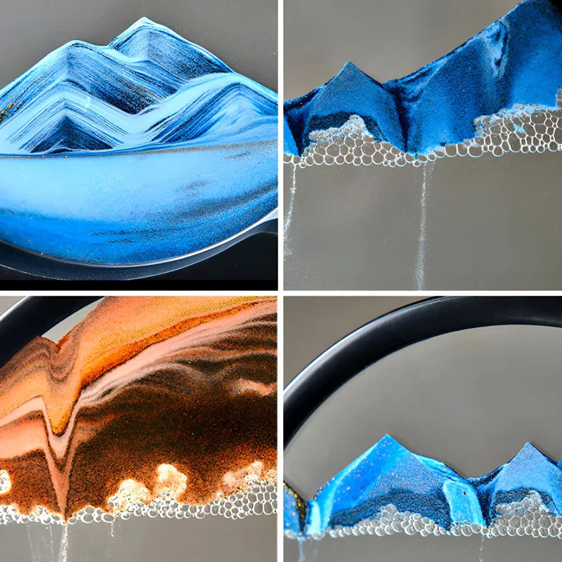 Norvo | Flyttende Sand Kunstskulptur med LED