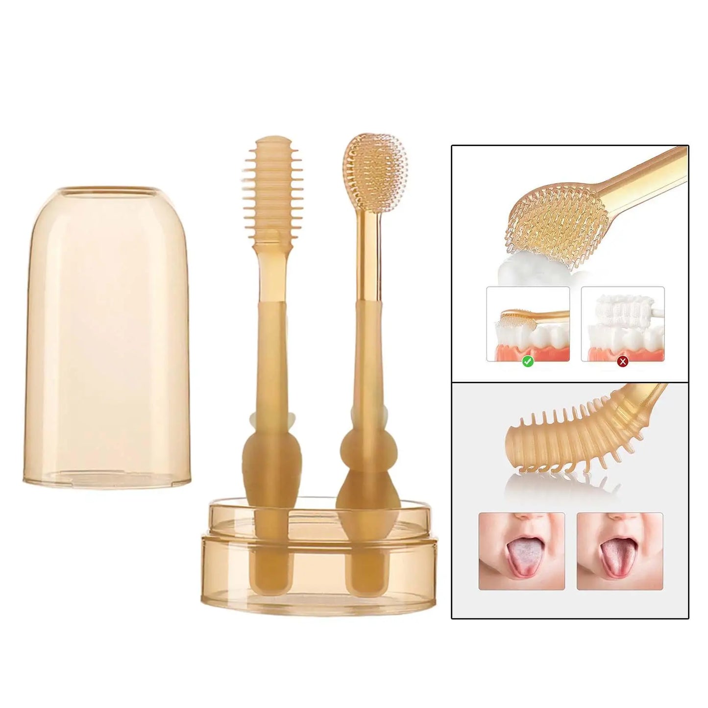 Norvo | GentleSmile Baby Tannbørste Sett – Myk & Sikker Munnhygiene