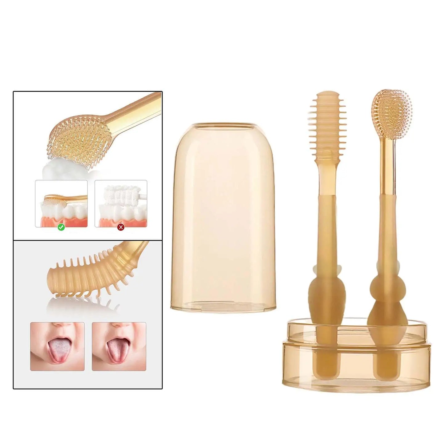 Norvo | GentleSmile Baby Tannbørste Sett – Myk & Sikker Munnhygiene