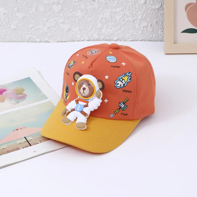 Norvo | Sunshine – Barns baseballcap med bjørne- og planetdesign