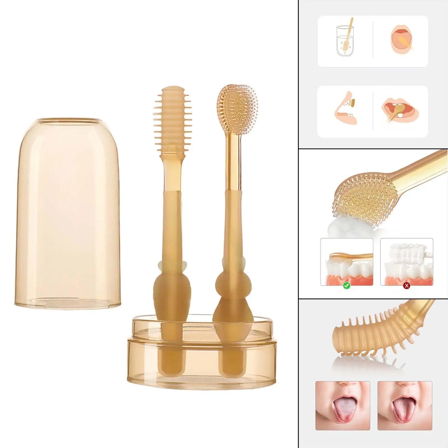 Norvo | GentleSmile Baby Tannbørste Sett – Myk & Sikker Munnhygiene