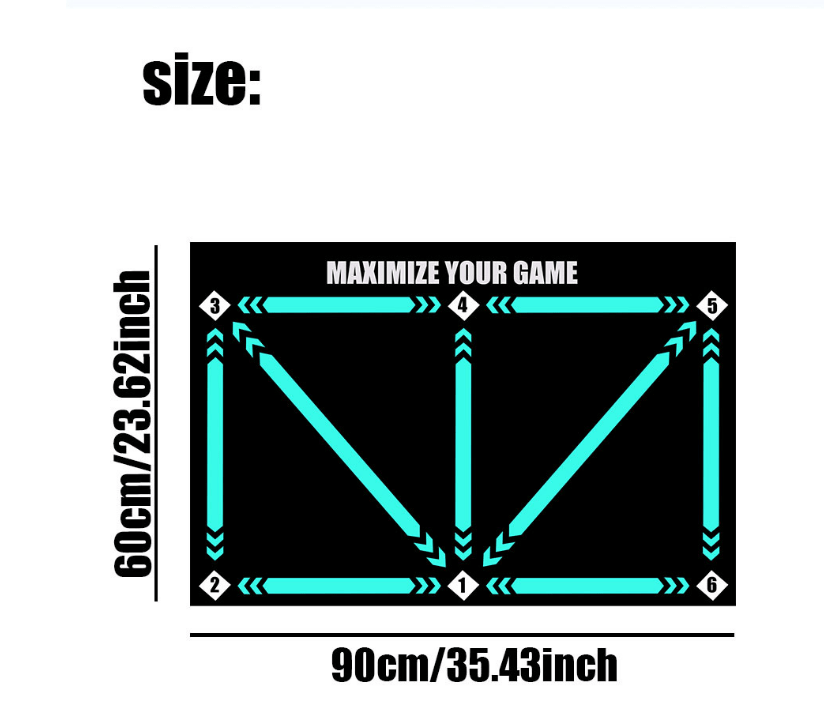 Norvo | glid fotball treningsmatte - perfekt for effektiv trening hjemme