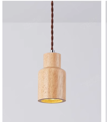 Norvo | Skandinavisk Trependellampe – Minimalistisk Design for Stue og Soverom | Naturlig Treutseende