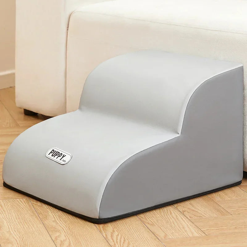 PawStep Luxe – Elegant Kjededeppe Stige med Antiskli Skålheis