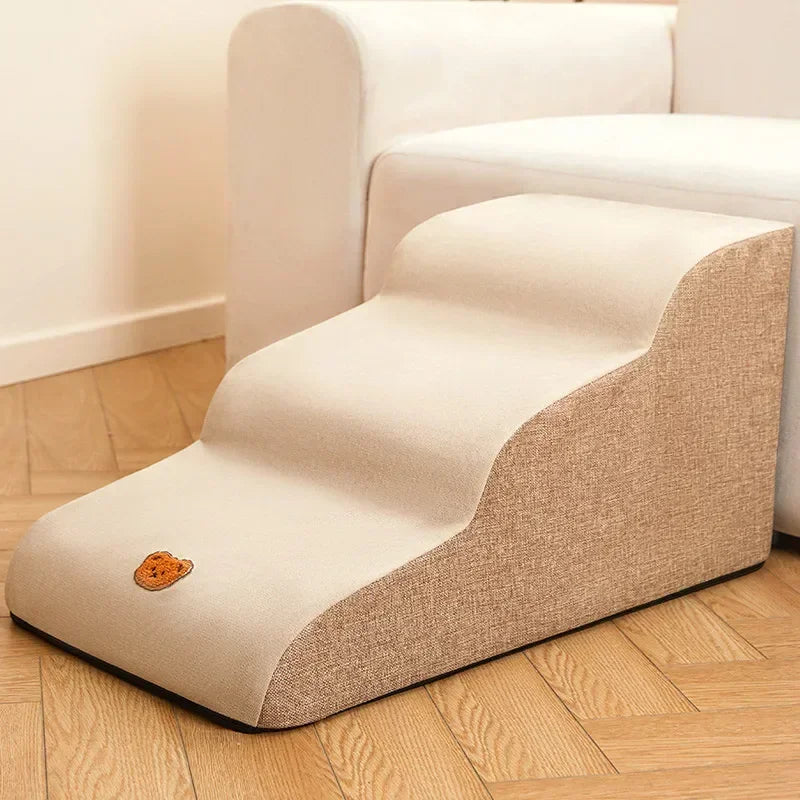 PawStep Luxe – Elegant Kjededeppe Stige med Antiskli Skålheis