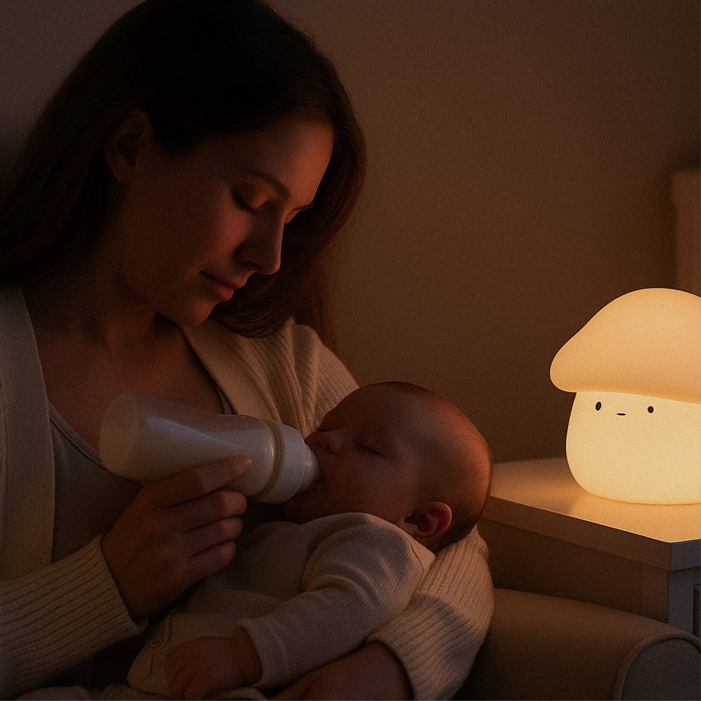 Norvo | Paddie Mushroom Nattlampe – Myk Silikonlampe for Barn