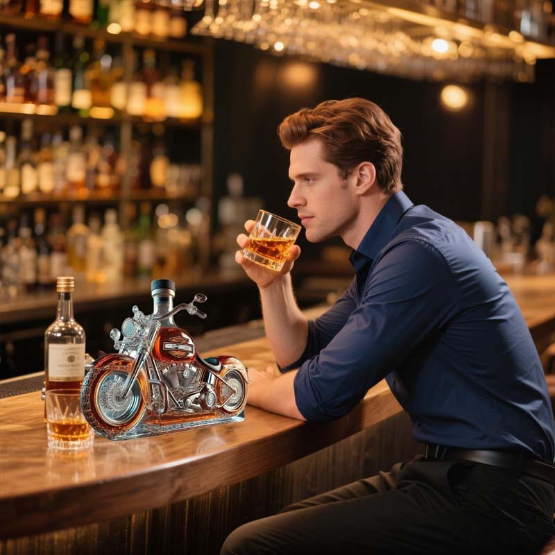 Norvo | Harley Motorcycle Formet Whiskey Karaffel for Hjemmebar