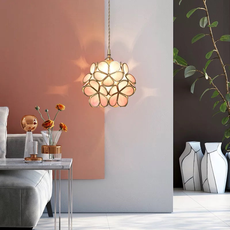 Norvo | Moderne Blomsterform Glass LED Pendellampe