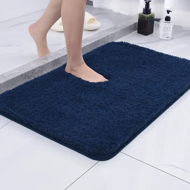 Norvo | Antiskli Bade Mat Hurtigtørkende Mikrofiber 50 x 80 cm Luksus Komfort Sikkerhet