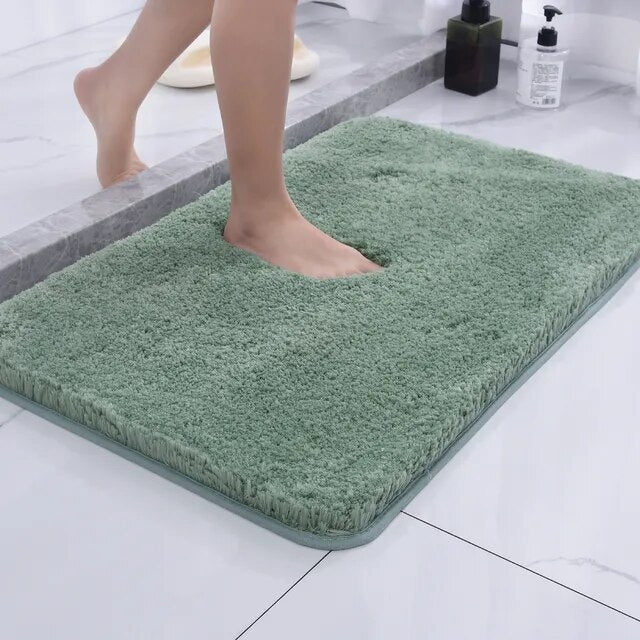 Norvo | Antiskli Bade Mat Hurtigtørkende Mikrofiber 50 x 80 cm Luksus Komfort Sikkerhet