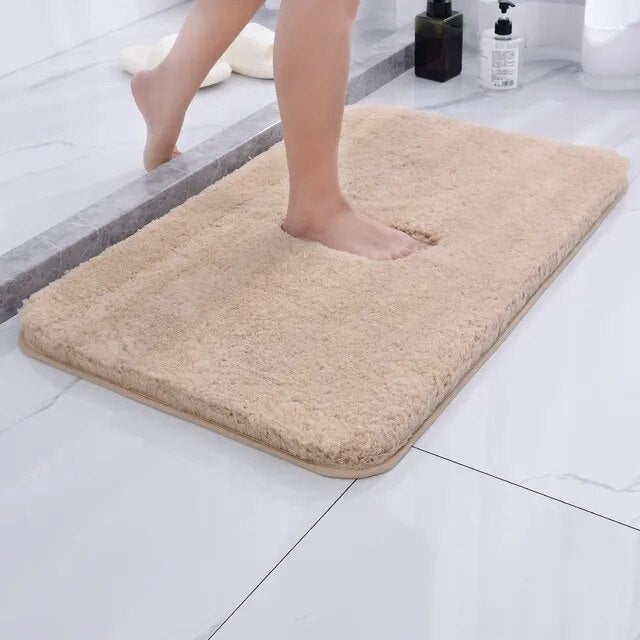 Norvo | Antiskli Bade Mat Hurtigtørkende Mikrofiber 50 x 80 cm Luksus Komfort Sikkerhet