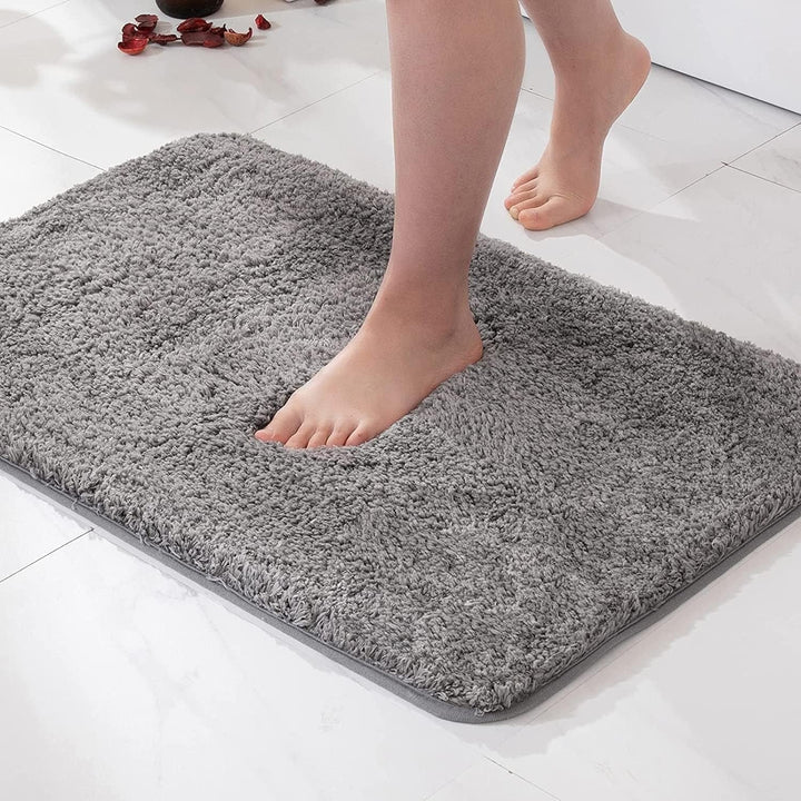 Norvo | Antiskli Bade Mat Hurtigtørkende Mikrofiber 50 x 80 cm Luksus Komfort Sikkerhet