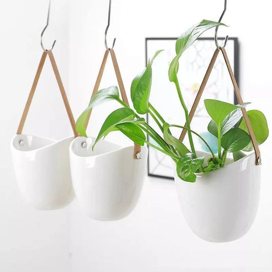 Keramiske blomsterpotter Garduruin bagform | Elegante plante stativer | Hjem og hage dekorasjon
