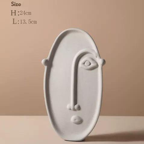 Moderne keramisk vase Norvo | Abstrakt design | Dekorativ eleganse for hjemmet