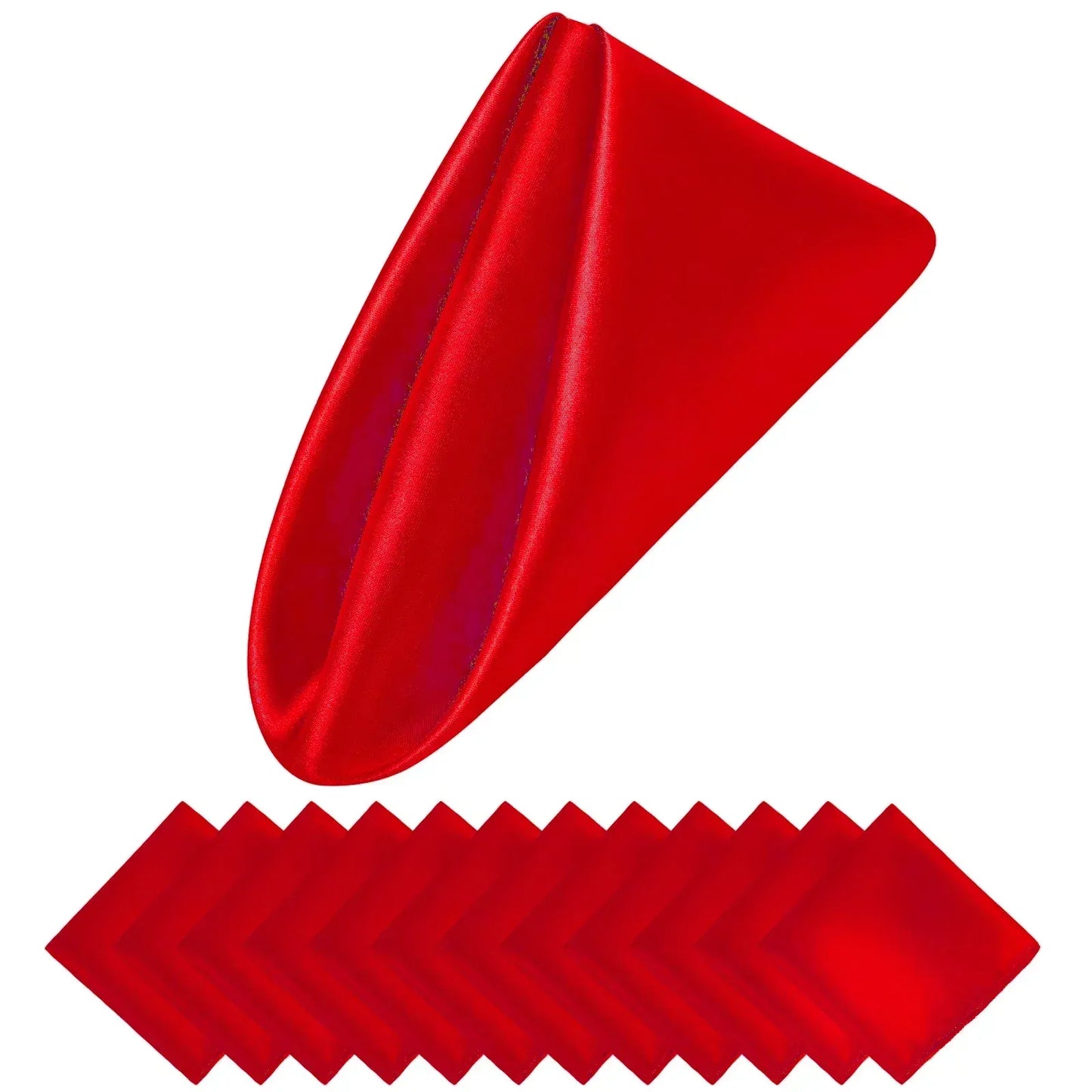 Norvo | Sett med 12 satengservietter mønster luksuriøs borddekorasjon