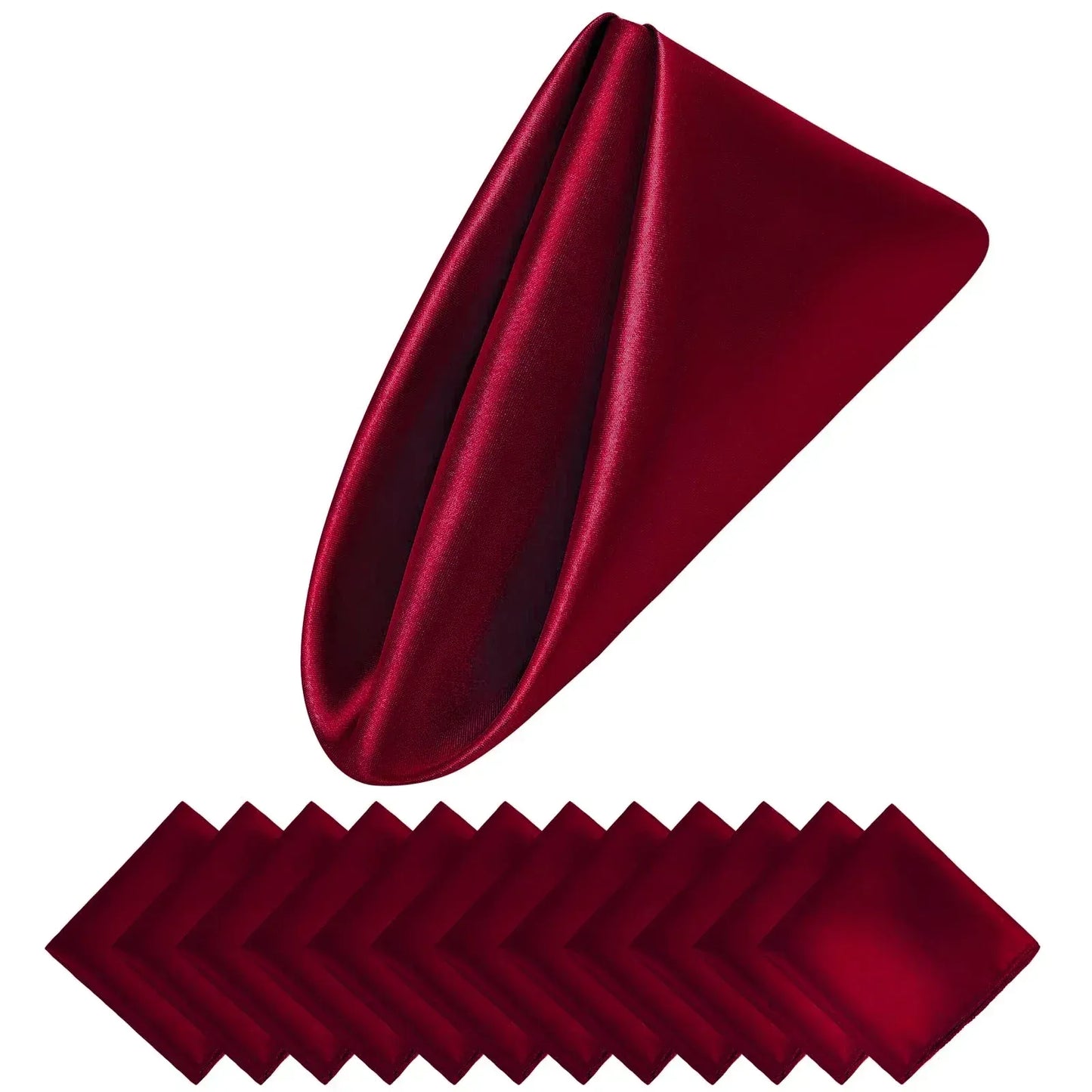 Norvo | Sett med 12 satengservietter mønster luksuriøs borddekorasjon