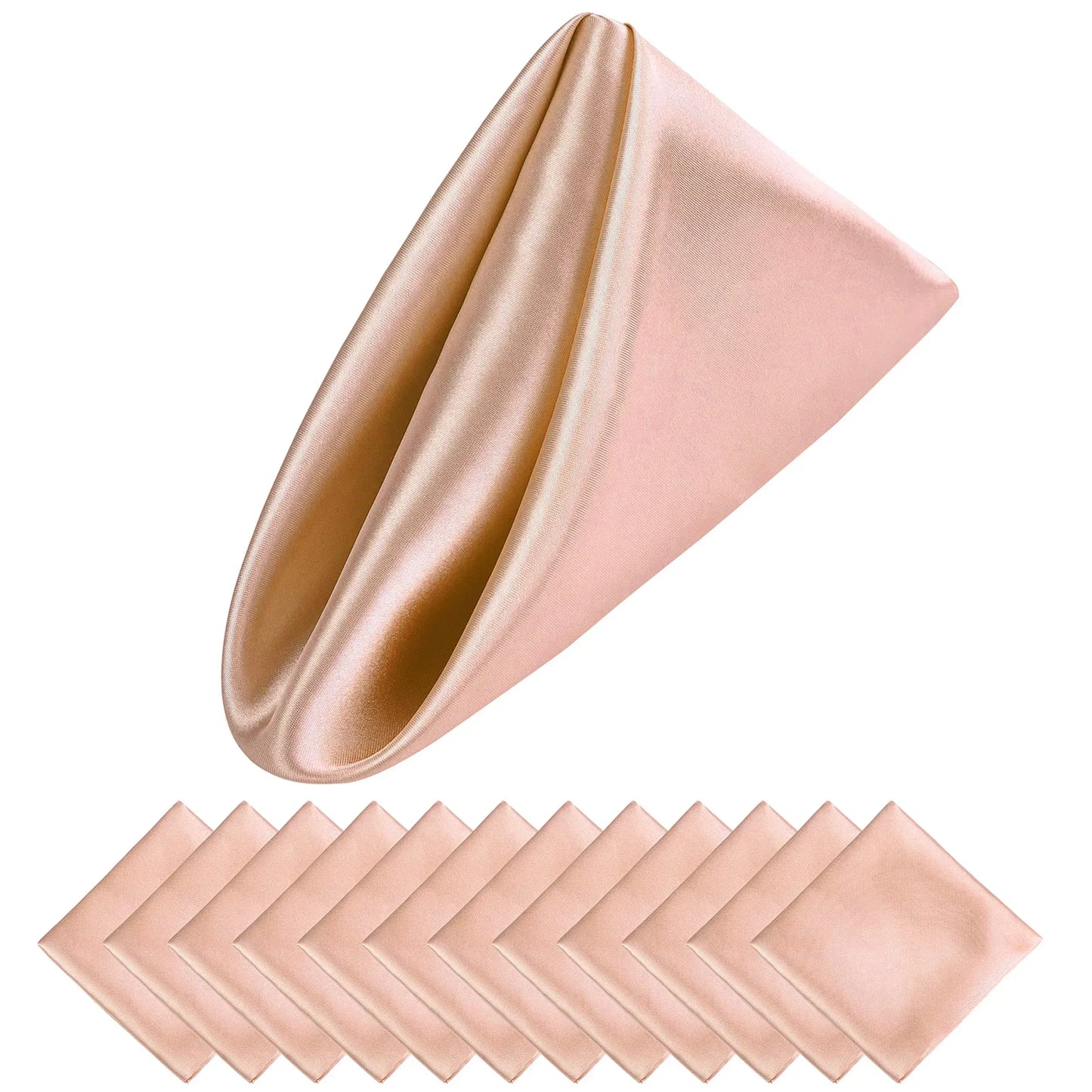 Norvo | Sett med 12 satengservietter mønster luksuriøs borddekorasjon