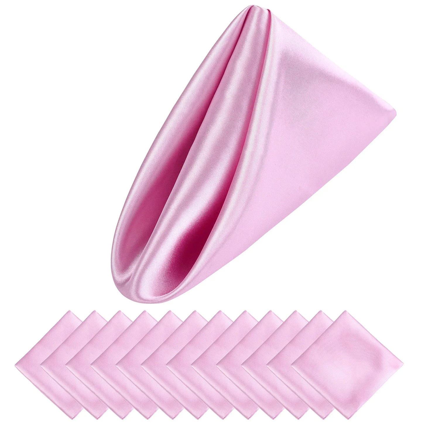 Norvo | Sett med 12 satengservietter mønster luksuriøs borddekorasjon