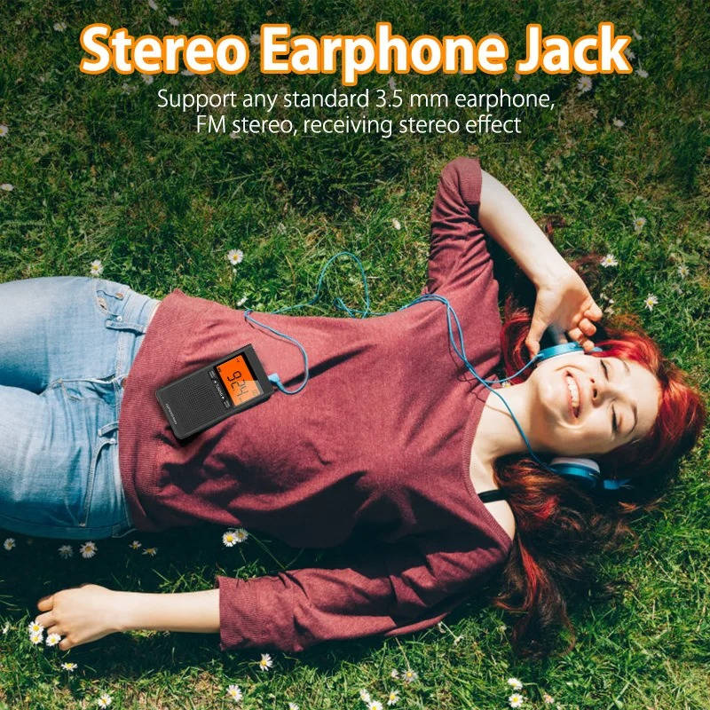 Norvo | Bærbar AM/FM lommeradio med værvarsler og digital tuning